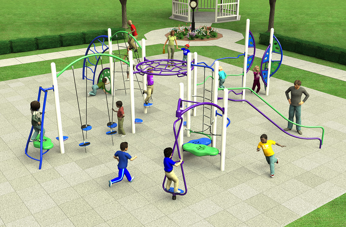 Commercial Outdoor Playground Equipment Snider Recreation   IN 2469 Custom 